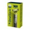 Rasoir Philips QP2830/20 OneBlade - lame 360 - Visage + Corps - Sabot réglable 5 en 1