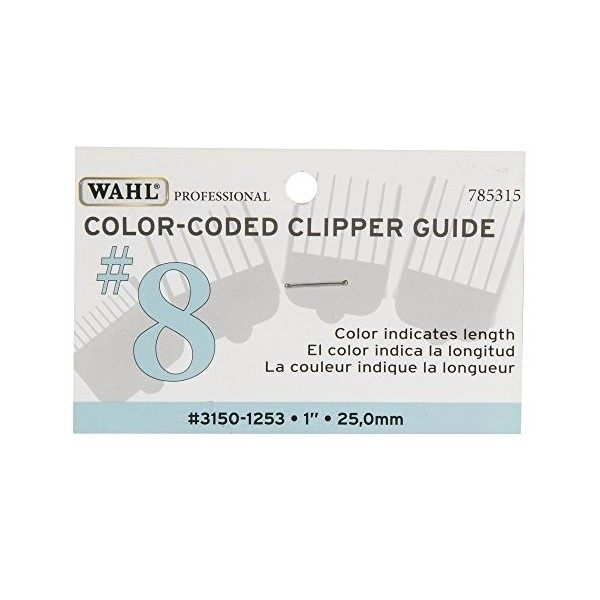 WAHL Color-Coded Attachment Comb, 8 by WAHL