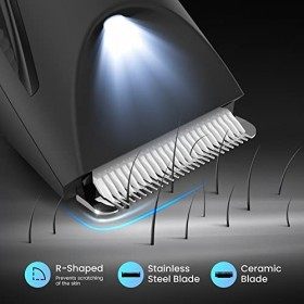 Tondeuse Corps Homme, Tondeuse Intime Homme Rasoir Corps Homme Tondeuse Corps Électrique Tondeuse Parties Intimes Tondeuse à 