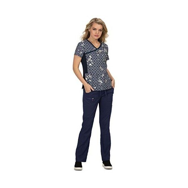 KOI Lite 385PR Raquel Scrub Haut pour femme, Coups daquarelle, XX-Large plus