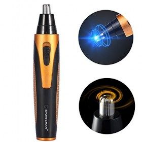 Nez Tondeuse À Cheveux 4 En 1 Rechargeable Hommes Nez Oreille Temple Tondeuse À Cheveux Électrique Barbe Sourcils Clipper Ras