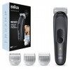 Braun Body Groomer 3, Outil de Manscaping pour homme avec technologie SkinShield, peigne sensible, humide et sec, 100% étanch