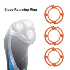 Yctze 9000 Fraises de Rechange, 3PCS Orange Cutter Bagues de Retenue pour Norelco Series 7000 9000 RQ12 Modèles 9000 Fraises 