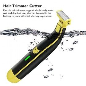 YEmirth Tondeuse à Poils Corporels Pour Hommes, Tondeuse à Bille Rechargeable, Têtes De Lame Remplaçables, Rasoir électrique 