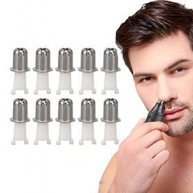 Tête de Tondeuse à Cheveux pour Oreilles et Nez, 10 Pièces Têtes de Rechange pour Tondeuse à Cheveux pour Nez Tête de Tondeus