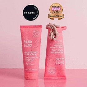 Sand & Sky - Gommage Visage Nettoyant Visage | masque visage exfoliant à largile rose dAustralie avec hydratant pour le soi G...