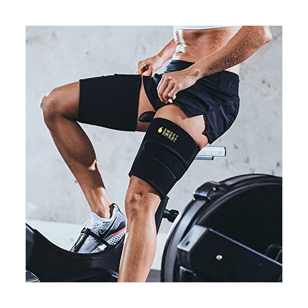 Sports Research Soutiers De La Cuisse Logo Jaune Pour Hommes Et Femmes.