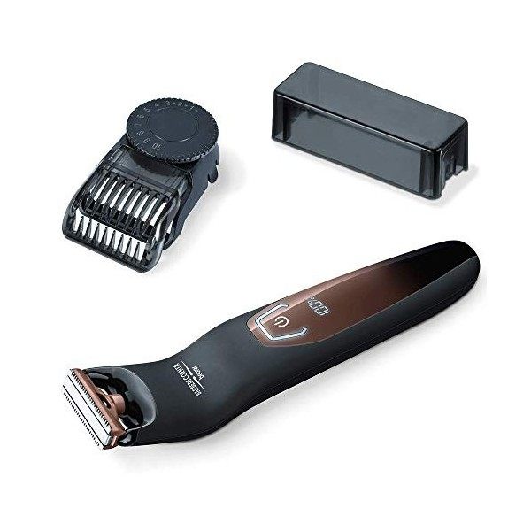 Beurer HR 6000 Body Groomer | Tondeuse corps pour le rasage humide et sec du visage et du corps | Lame en acier inoxydable do