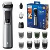 Philips Multigroom Série 9000, Tondeuse Multi-styles 12-en-1 avec OneBlade pour Visage, Cheveux et Corps avec Technologie Dua