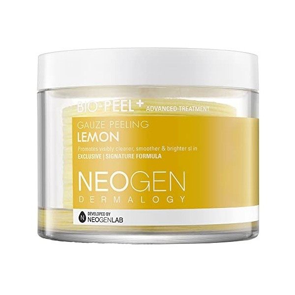 Neogen Dermalogy Bio Peel Gauze Peeling Lemon 200 ml/30pads Premium exfoliating pads K Beauty 