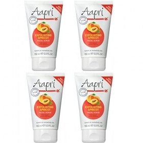 4 x Aapri Exfoliating Apricot Face Facial Scrub Cream 150ml New Improved Formula
