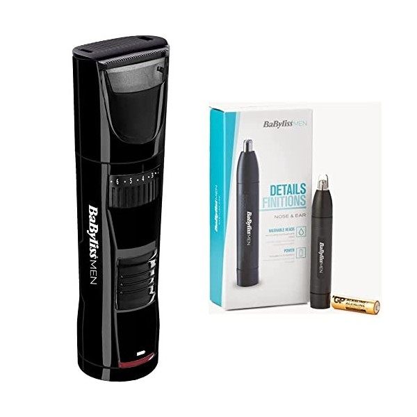 BaBylissMEN Tondeuse Barbe Beard Trim Collecteur de poils pour un confort dutilisation T811E Tondeuses multifonctionnelles et...