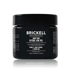 Brickell Mens Peeling à Lacide Glycolique à Finition Lisse Pour Hommes, Naturel et Biologique, Peeling Anti-âge Pour Les Ri
