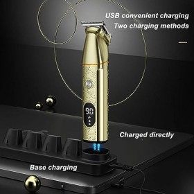 Tondeuse à Cheveux électrique 5 en 1 avec Longue Veille, Tête Magnétique, Peigne Limite pour Homme, Tondeuse Multifonctionnel