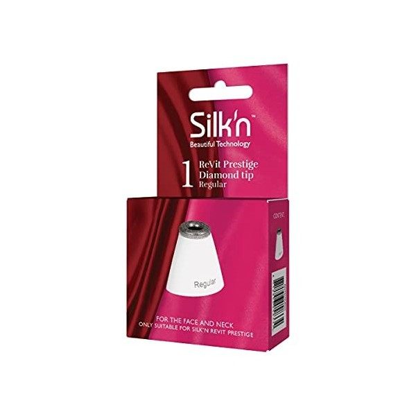 Silkn ReVit Prestige Refill - Pointe de traitement Classique - Exfoliation normale du visage et du cou - Blanc Gommage / Exfo...