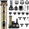 VGR Tondeuse Barbe Homme Kit Professionnel Tondeuse Cheveux Rasoirs électriques 0 mm Cheveux Chauve Avec Lame en T Tondeuse N