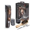 Remington Tondeuse Barbe [Idéale Barbe Longue] Beard Kit Lames Titanium auto-affûtées,EDGEStyler, 3 Sabots Ajustables 0,5-35