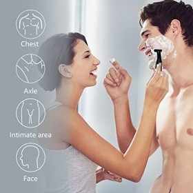 Tondeuse Barbe Homme, OneBlade Rasoir Electriques Hommes, 4 en 1 Multifonction Tondeuse Visage et Corps, Waterproof Tondeuse 