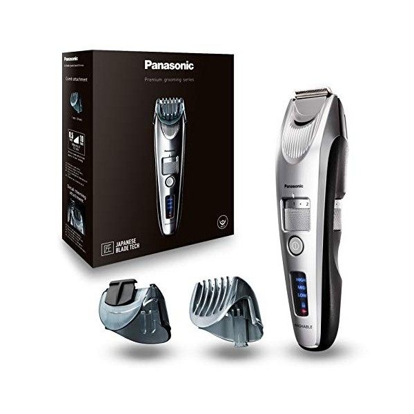 Panasonic - Personalcare ER-SB60-S803 | Tondeuse barbe - Premium 20 Réglages 6 accessoires 60 min dautonomie Charge en 1 heu