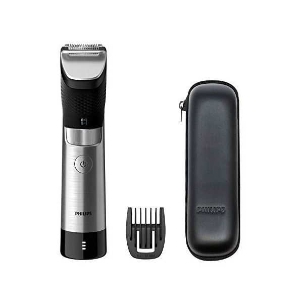 Philips Beard Trimmer Série 9000, Tondeuse Barbe avec Technologie Lift & Trim Pro avec OneBlade Modèle BT9810/90 Tondeuses v...