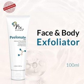 FIXDERMA Nettoyant visage Peelonate AHA | Exfoliant visage | Fournit de lhydratation | Agent éclaircissant pour la peau, Tei