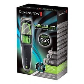 Remington Tondeuse Barbe [Technologie daspiration des Poils] Vacuum Réservoir amovible, Lames Titanium, Sabots ajustables 2