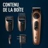 Tondeuse A Barbe Electrique Homme King C. Gillette PRO Avec Molette De Précision Pour 40 Réglages de Longueur, Lames éguisées