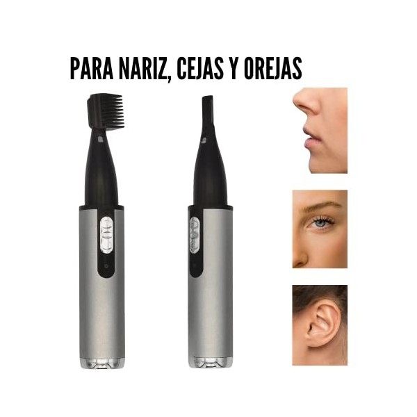 Tondeuse à cheveux Nez, Sourcils et Oreilles sans fil, Électrique et Rechargeable par USB, Léger et Professionnel Tondeuse Mo