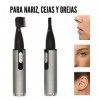 Tondeuse à cheveux Nez, Sourcils et Oreilles sans fil, Électrique et Rechargeable par USB, Léger et Professionnel Tondeuse Mo