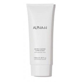 Alpha-H, super gommage micro éclaircissant avec acide glycolique et menthe poivrée, 100 ml.