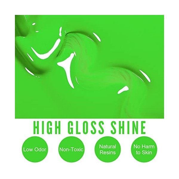 YOKEFELLOW Vernis Semi Permanent Vert Pastel, 10ml Soak Off UV LED Vernis à Ongles Gel Semi Permanent Gel Polish Nail Gel Man