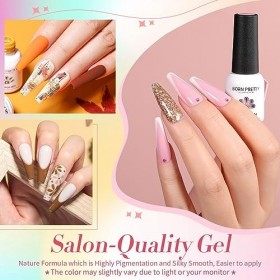Vernis Semi Permanent 52Pcs, BORN PRETTY Populaires Cadeau Parfait Nail Art Vernis Manucure Semi-permanents Soak Off UV LED L
