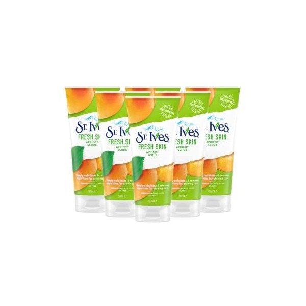 .IVES St. Ives Fresh Skin Lot de 6 gommages visage à labricot 150 ml Gommage / Exfoliants