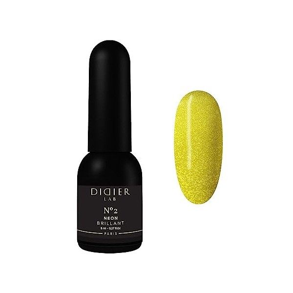 Didier Lab - Gel Polish Brillant Neon No.1 - Produit Professionnel Manucure Pédicure - Pigmentation Riche pour Couverture Com