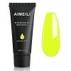 AIMEILI Extention Gel pour Ongles Pailleté Flash, Naturel Nude Rose Builder Construction Gel 30ml Faux Ongles Quick Building 