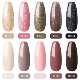 COSCELIA Vernis à ongles Set 10 Couleurs 8ml Couleur Varnis Gel Polis Kit pour Manucure Design Ongles