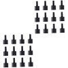 minkissy 12Pcs Vide De Vernis À Ongles Gel Noir Repose-Ongles Support Ongles Gel Voyage Pot De Vernis À Ongles Contenant De V