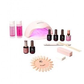 Pink Gellac - Premium Peel Off pour Vernis Semi Permanent Kit Complet avec Lampe - Kit Vernis Semi Permanent Longue Tenue - K