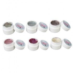 Vernis à Ongles en Gel à Paillettes Holographiques, élégant Vernis à Ongles en Gel 6 Couleurs pour Femmes pour Salon de Manuc