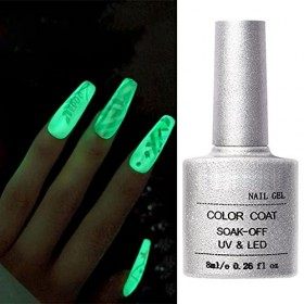 Glow in The Dark Nail Gel Top Coat Set Glow in The Dark Nail Gel Top Coat Immersion à Ongles Top LED Gel Nail Gel à Ongles Un