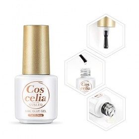 COSCELIA 3-en-1 Gel Nagellack, 7ml 1Pc Soak Off Gel Polis Gel Nagellack für UV/LED Nagellampe Langlebige Français Maniküre Na