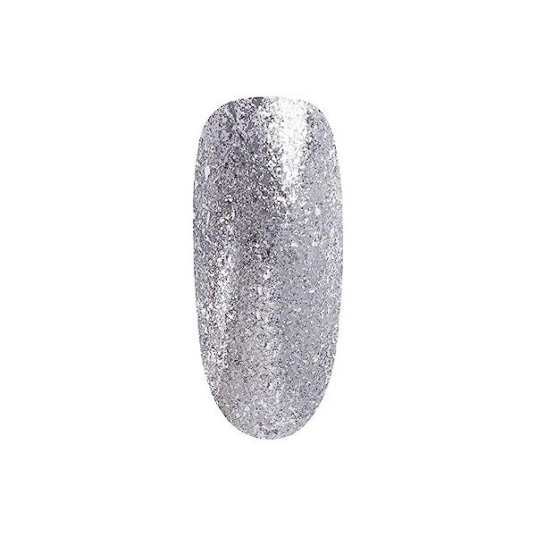 NEONAIL Vernis Semi Permanent Base Coat 7,2 ml Vernis Gel UV Semi Permanent Glitter Effect Base Silver Twinkle Base Vernis à 