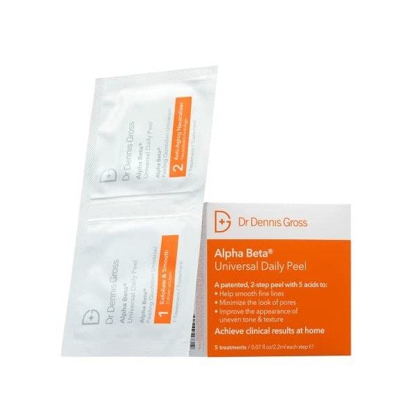 Dr Dennis Gross Alpha Beta® Masque peeling universel quotidien, Lot de 5