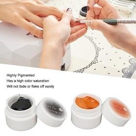 Vernis à Ongles Gel Paillettes Réfléchissants, 6 Couleurs Gel Ongles Nacré Scintillant Brillant Hautement Pigmenté Longue Dur