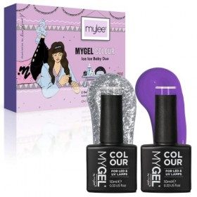 MyGel by MYLEE Ice Ice Baby Vernis à Ongles Gel Set de noël 2x10ml UV/LED Nail Art Manucure Pédicure pour Usage Professionnel