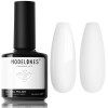 modelones Vernis Semi Permanent Blanc Laiteux, 15ml Vernis Gel Semi-Permanent Naturel French Gel Milky White Nail Art Vernis 