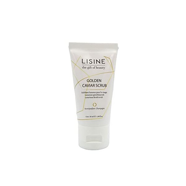 Gommage Visage Golden Caviar Scrub 50 ml - Soin Tout Type de Peau - Parfum Champagne - Extrait de Caviar et Glycériné de Rais...