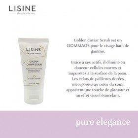 Gommage Visage Golden Caviar Scrub 50 ml - Soin Tout Type de Peau - Parfum Champagne - Extrait de Caviar et Glycériné de Rais