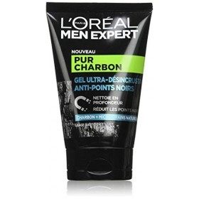 LOréal Men Expert - Gel Purifiant & Ultra-Désincrustant pour Homme - Anti-Points Noirs - Soin du Visage Exfoliant - Au Charb ...