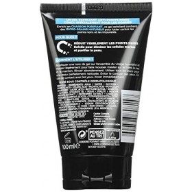 LOréal Men Expert - Gel Purifiant & Ultra-Désincrustant pour Homme - Anti-Points Noirs - Soin du Visage Exfoliant - Au Charb ...
